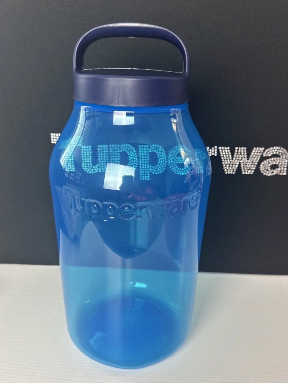 Tupperware XL Universal Jar 18 Cup /4.5L Jug Travel Food Storage Peacock Blue